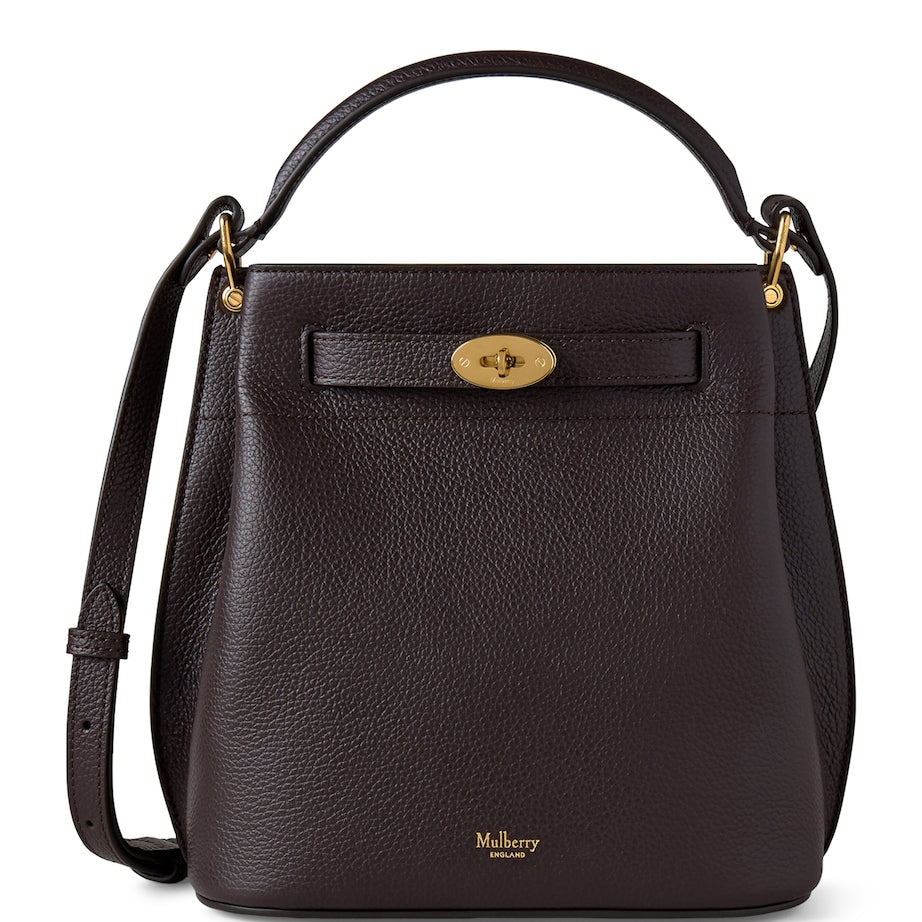 Mulberry Black Leather Islington Bucket Bag