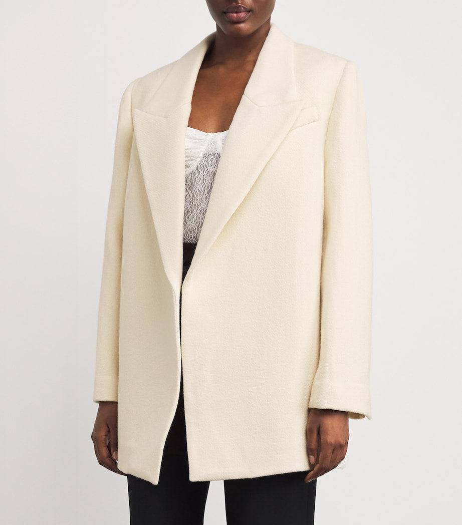 White Wool Atrium Coat