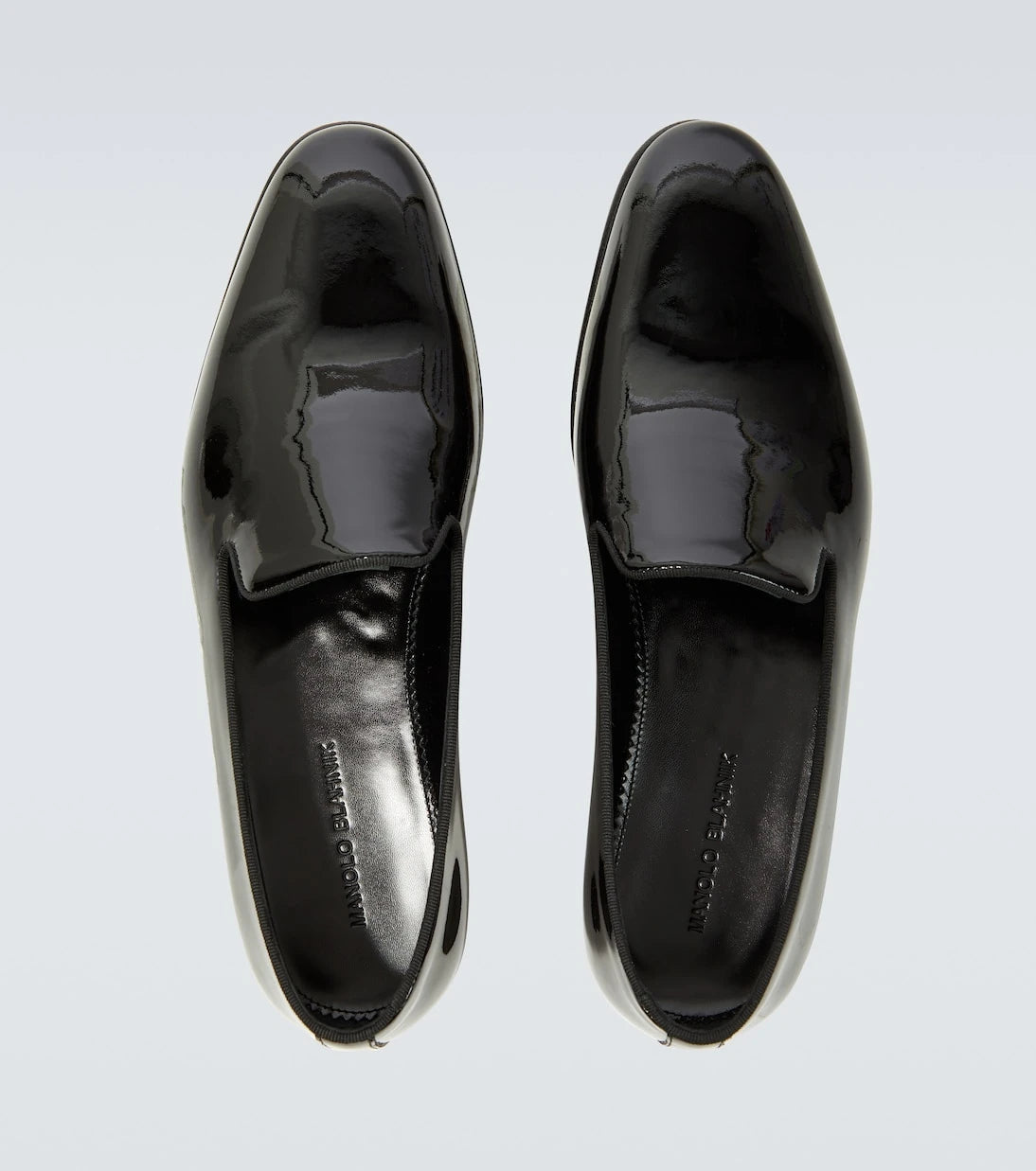Manolo Blahnik - Mario patent leather loafers