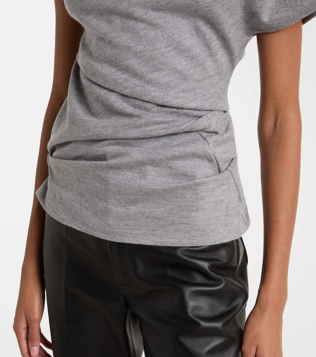 Entire Studios - Asymmetric draped wool top