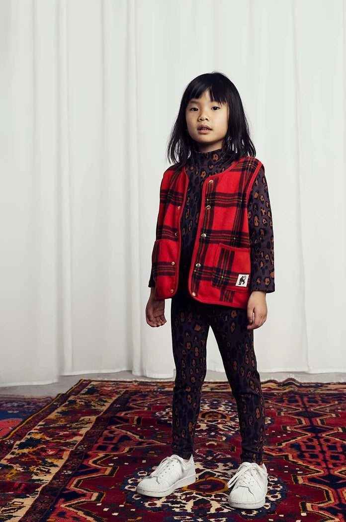 Детска блуза с дълги ръкави Mini Rodini Leopard