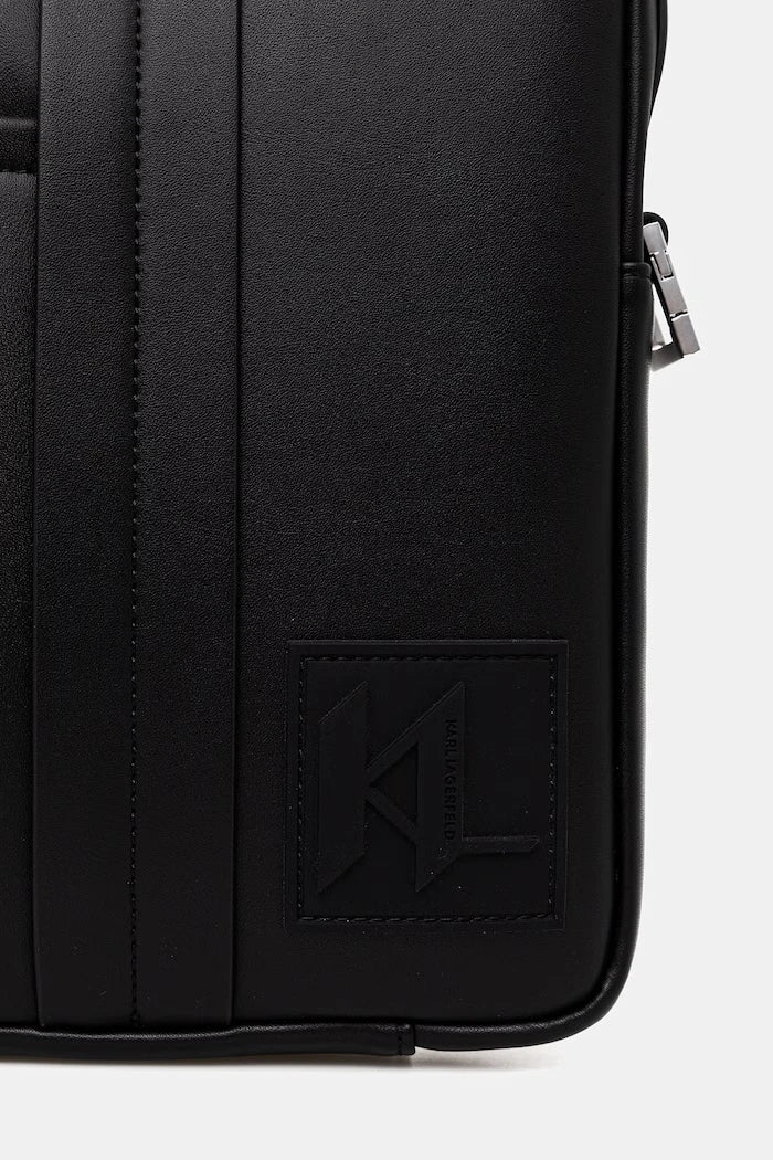 Karl Lagerfeld erkek suni deri evrak çantası