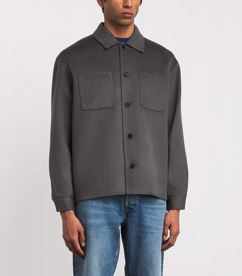 Grey Wool Overshirt