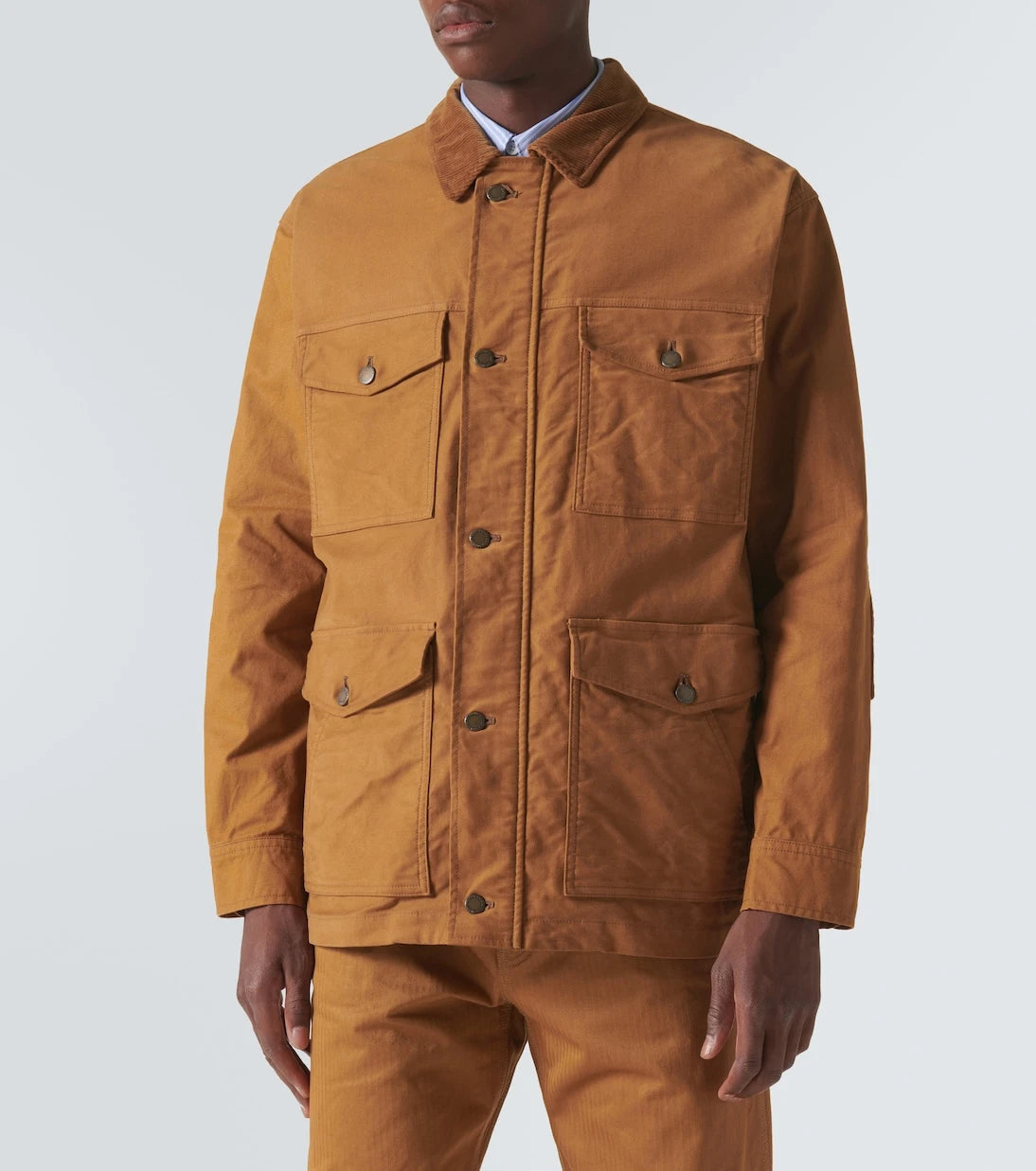 Comme des Garçons Homme - Corduroy-trimmed cotton jacket