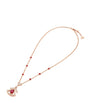 Rose Gold, Ruby and Diamond Divas' Dream Openwork Necklace