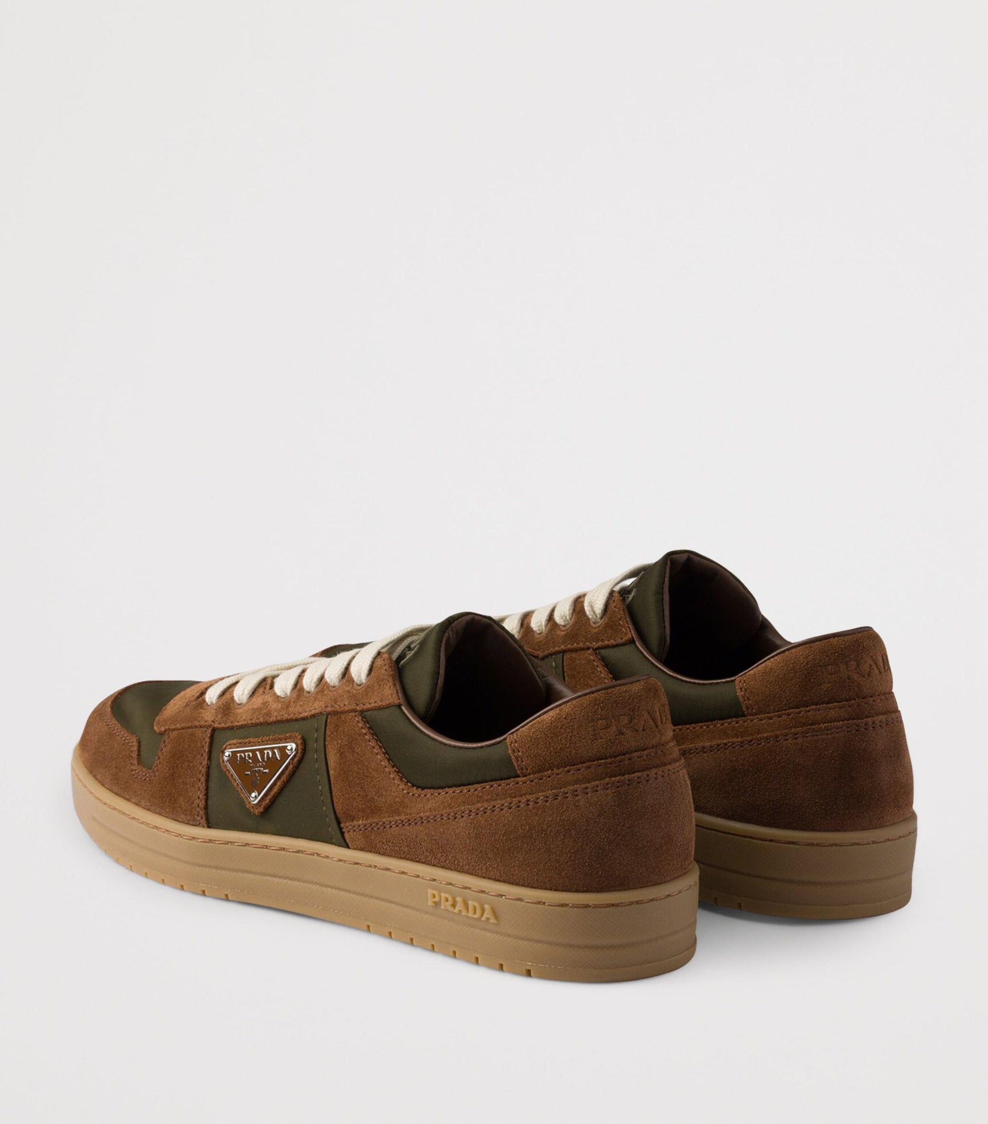Prada Suede and Re-Nylon Downtown Sneakers