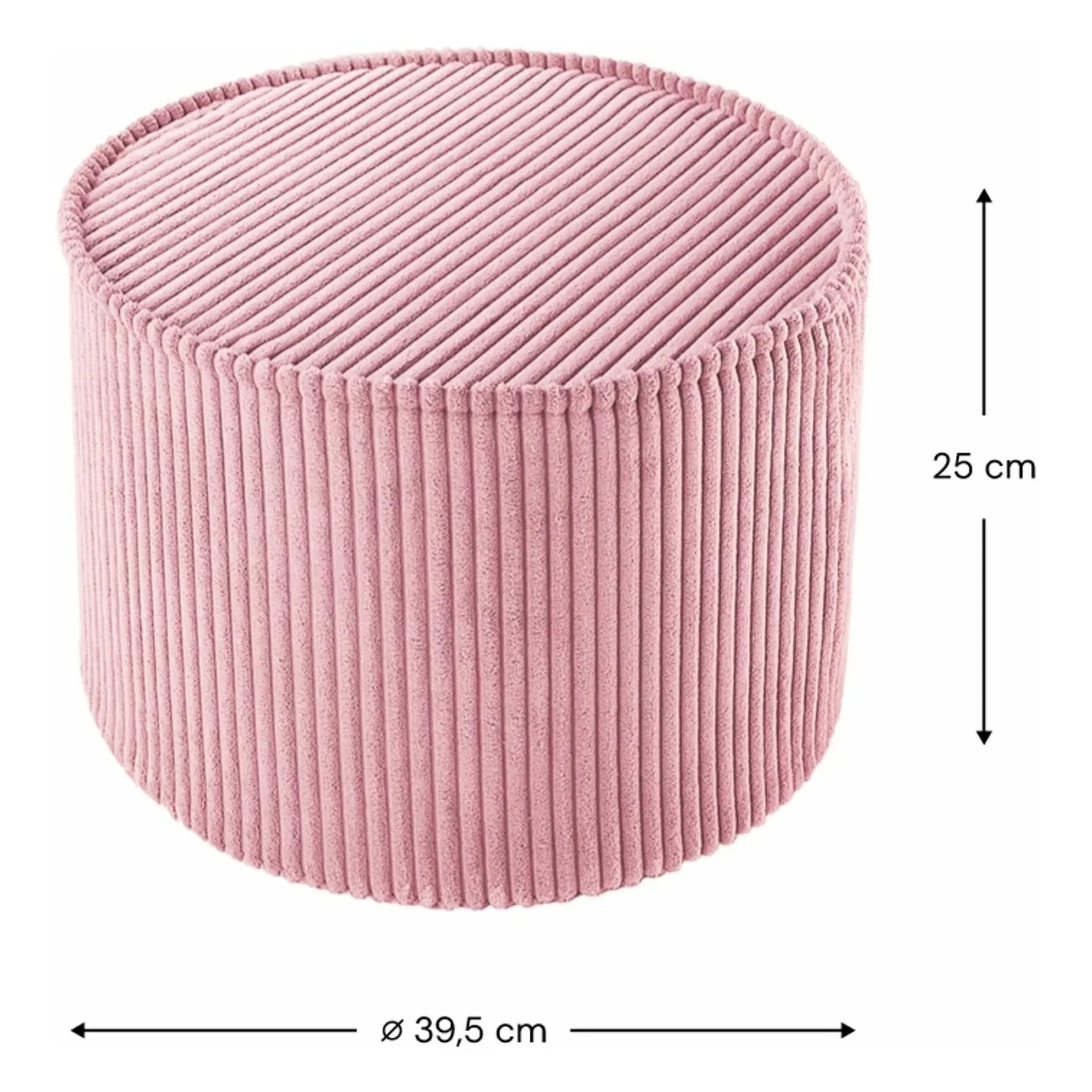 Wigiwama - Corduroy pouffe | Pink