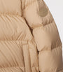 Beige Detachable-Sleeve Puffer Jacket