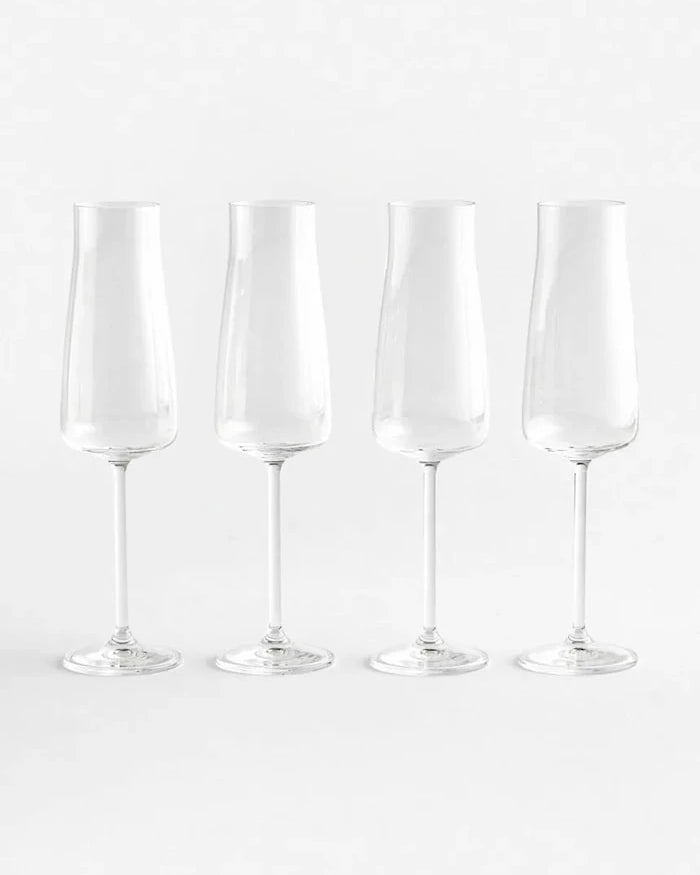 La Mania kristal camdan şampanya kadehi seti 210 ml