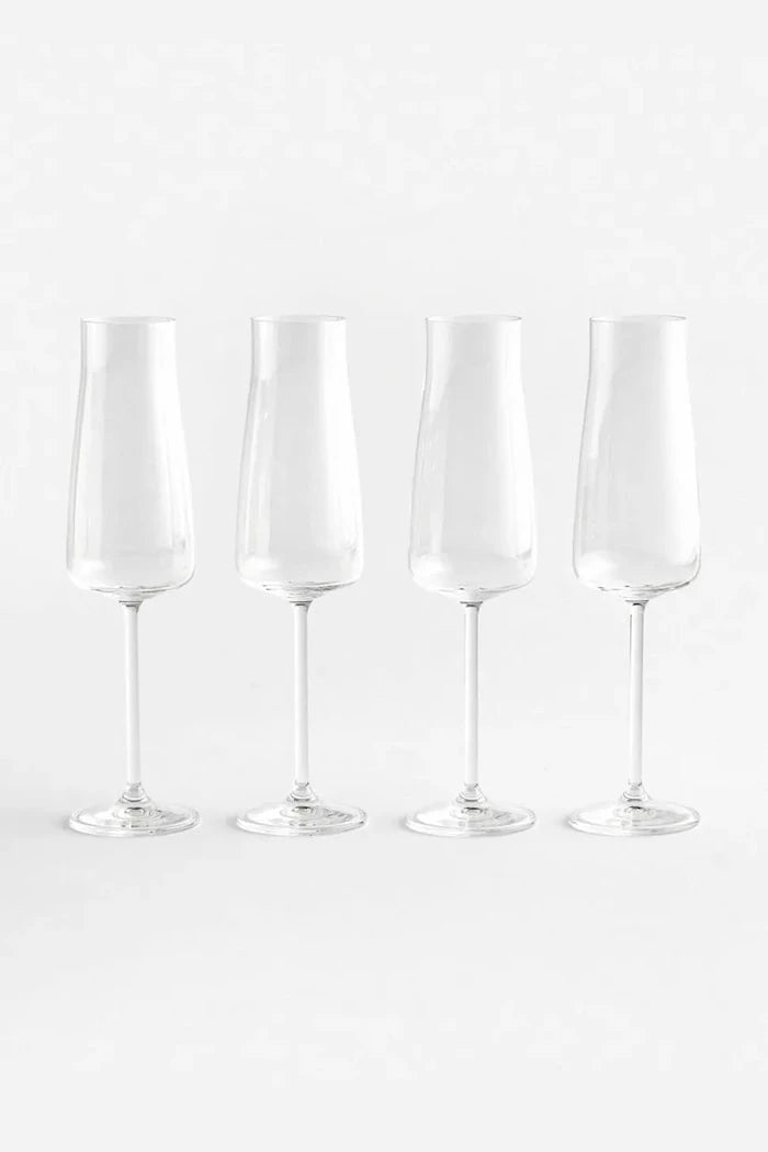 La Mania kristal camdan şampanya kadehi seti 210 ml