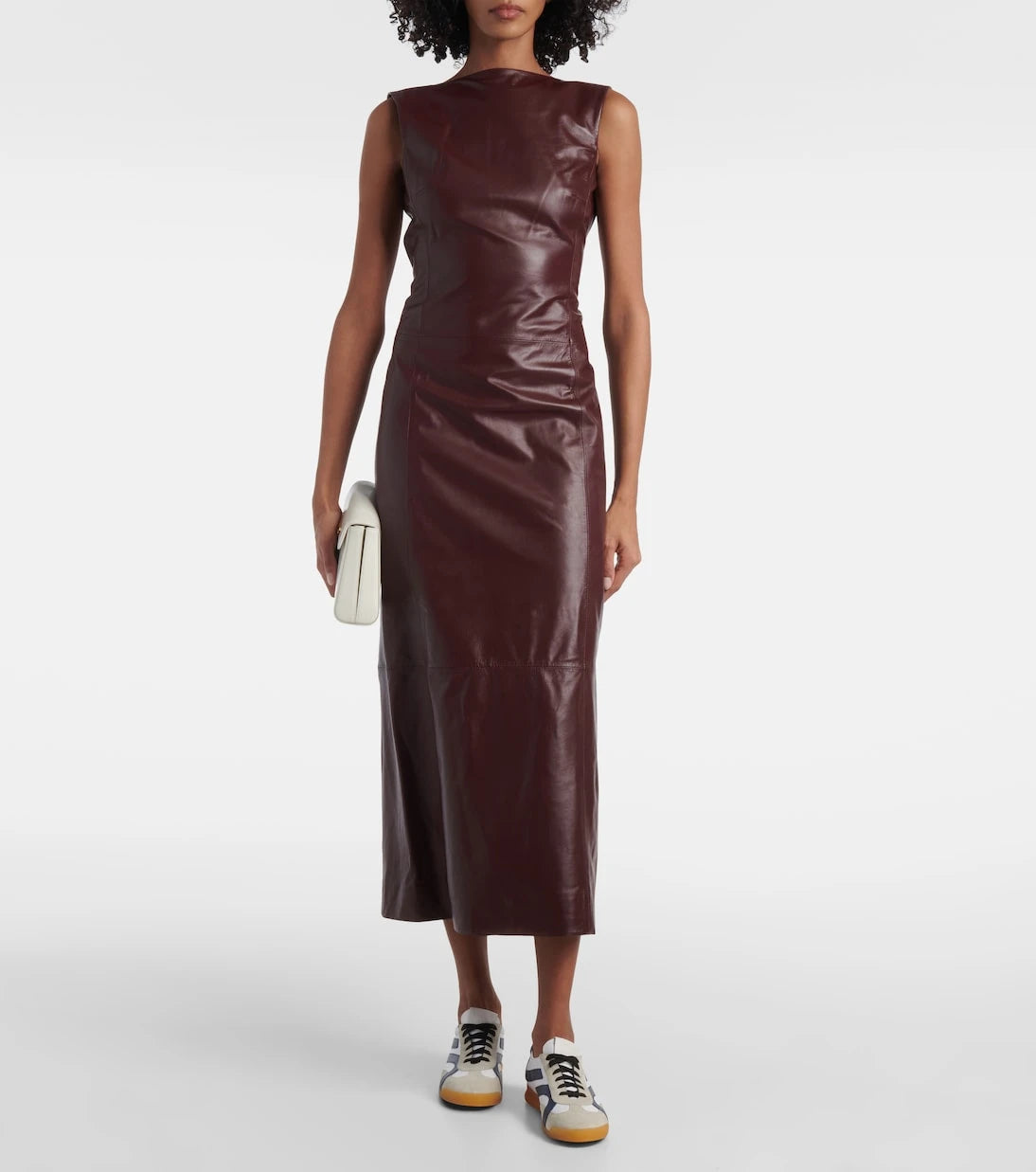 Proenza Schouler - Track suede-trimmed leather sneakers