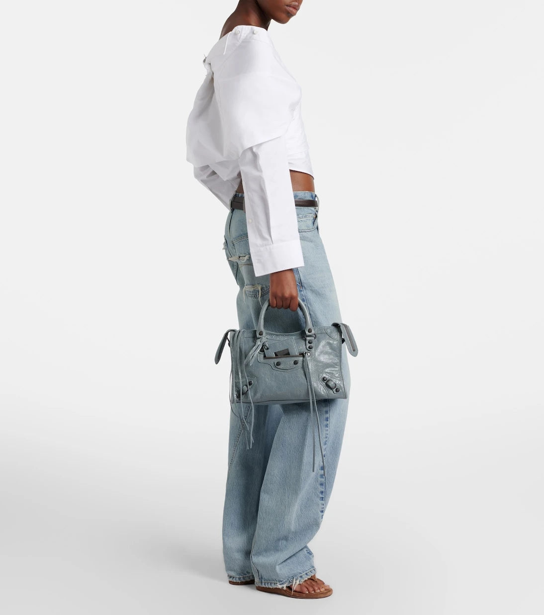 Balenciaga - Le City Small leather top-handle bag