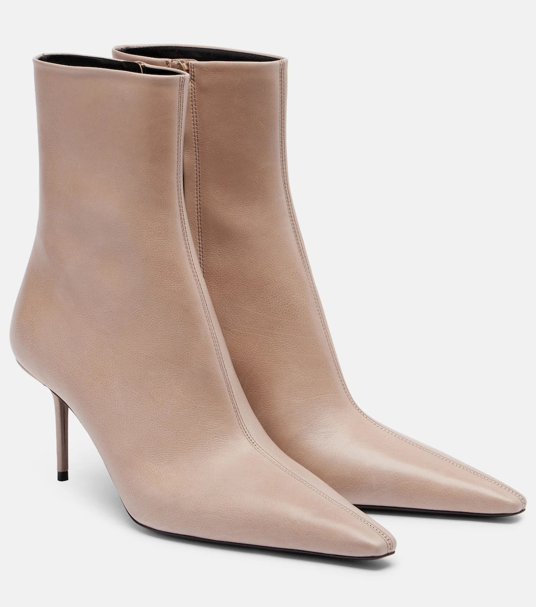 Saint Laurent - Ashley 75 leather ankle boots