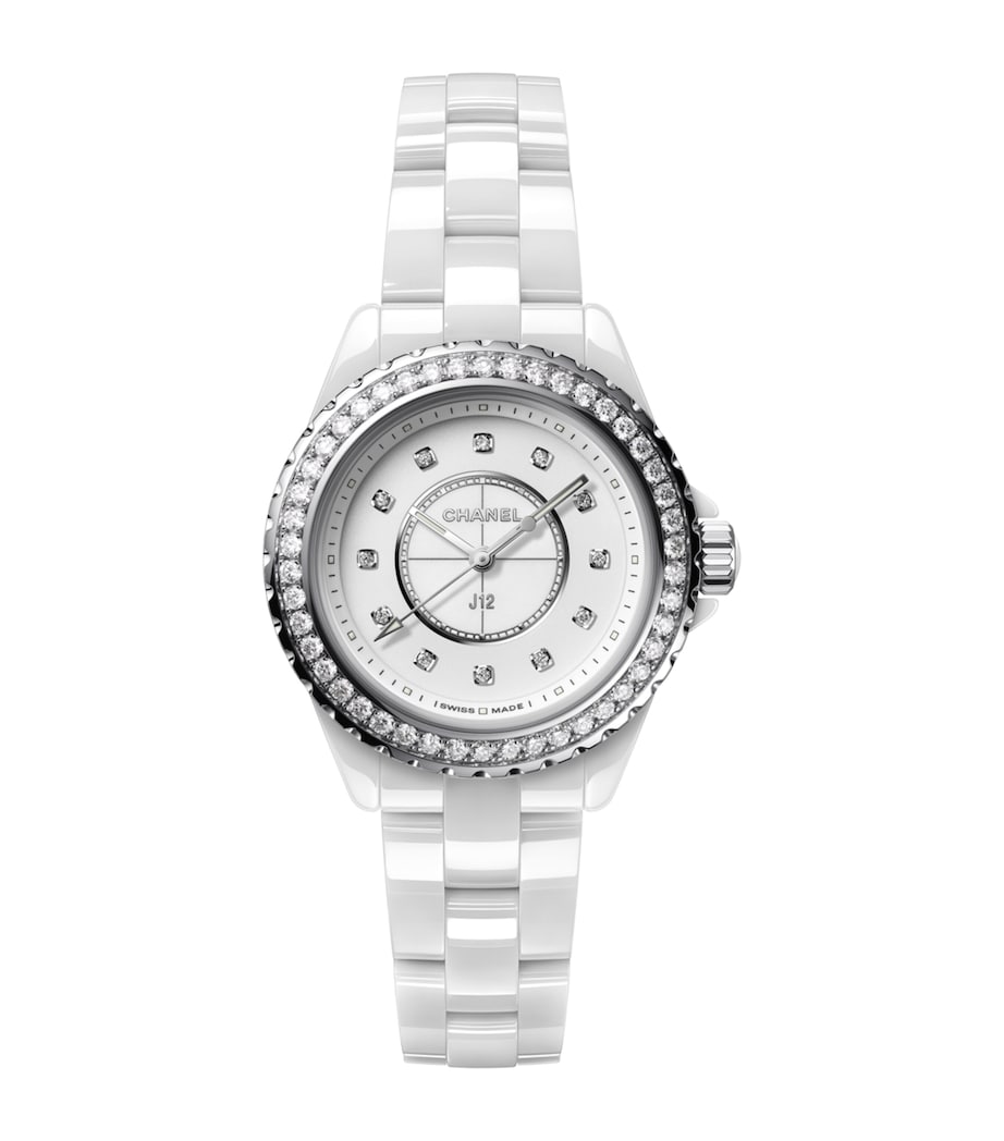 CHANEL Ceramic and Diamond J12 Watch 33mm