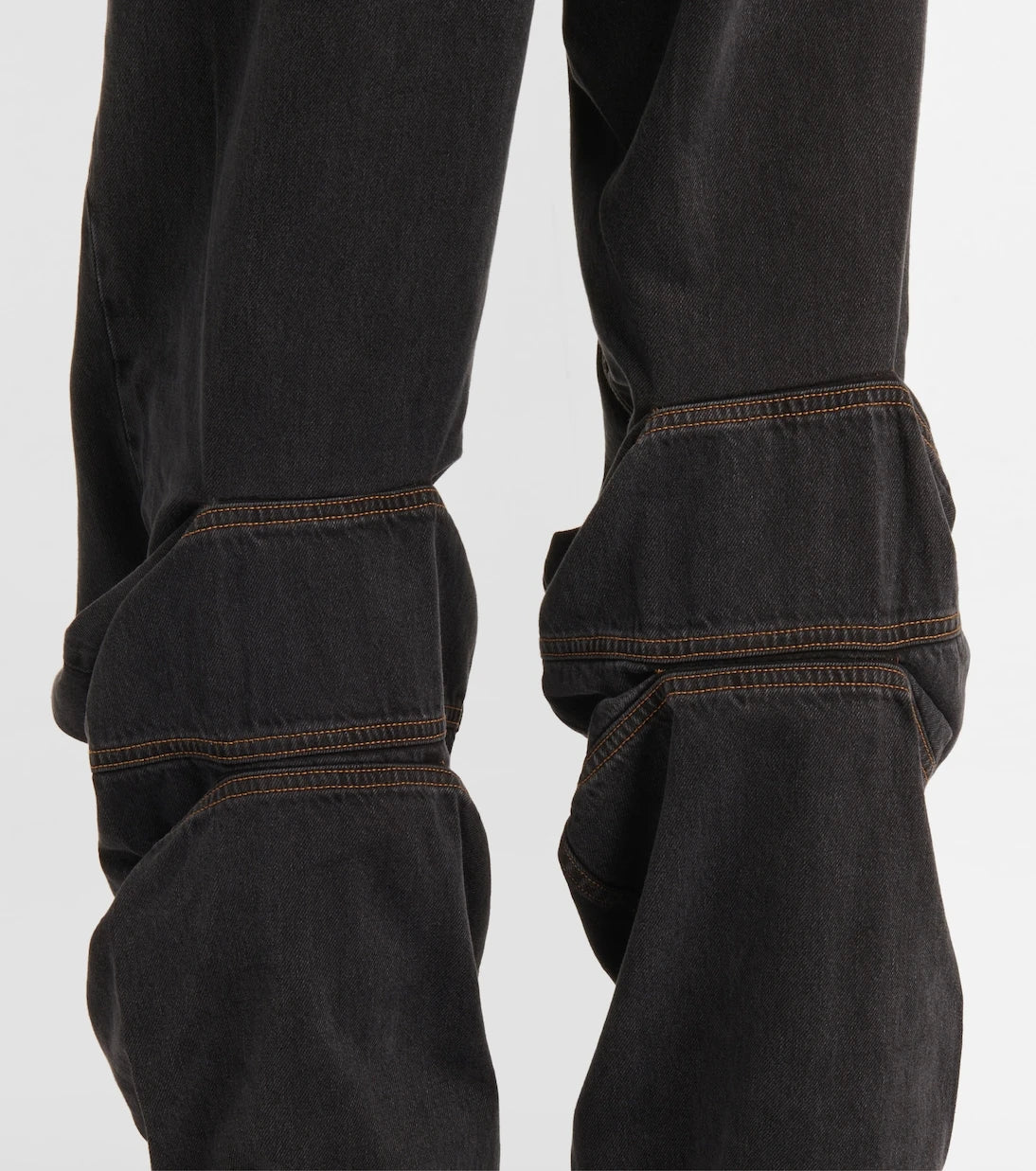 Y/Project - Evergreen Draped Cuff wide-leg jeans