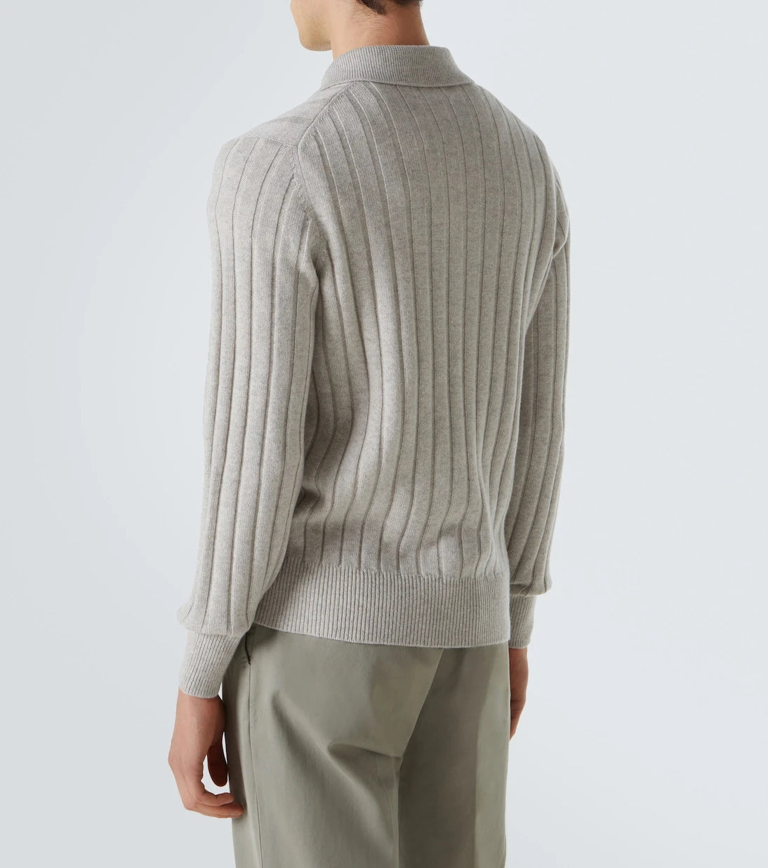 Brunello Cucinelli - Ribbed-knit cashmere polo sweater
