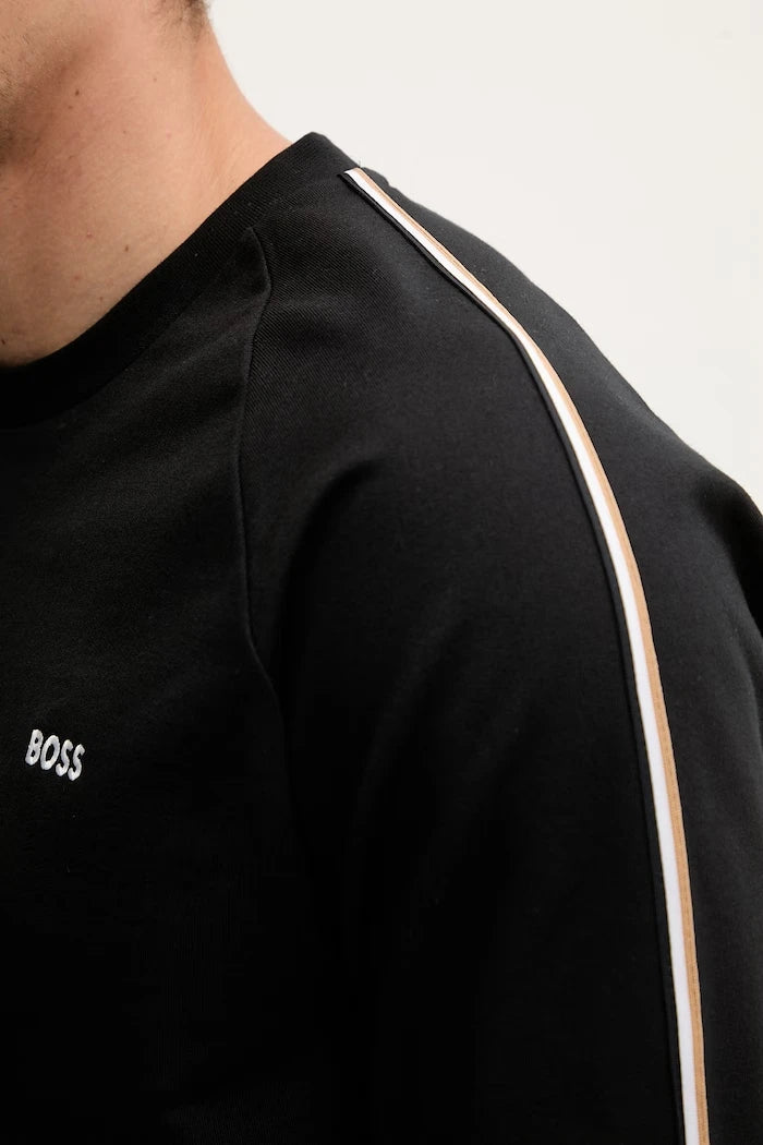 BOSS Erkek Pamuklu Ev Tipi Sweatshirt Iconic Sweatshirt