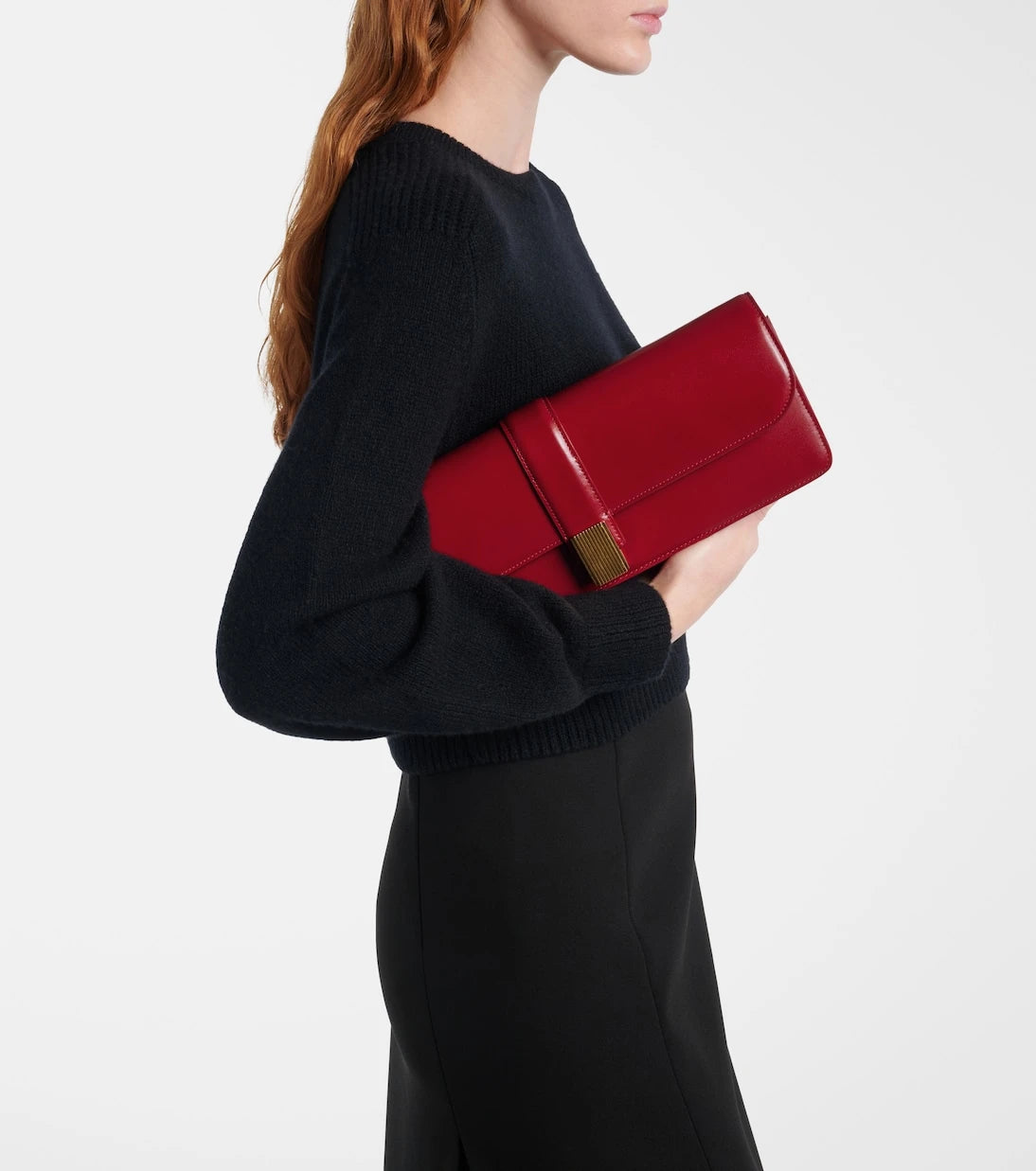 Khaite - Blake leather clutch