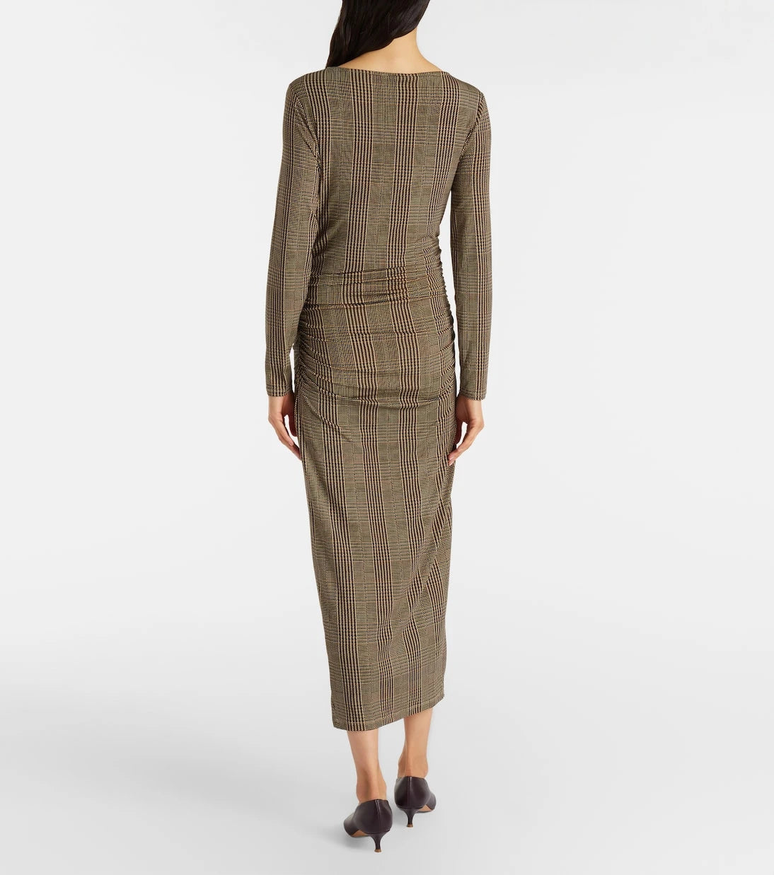 Veronica Beard - Charissa houndstooth jersey maxi dress