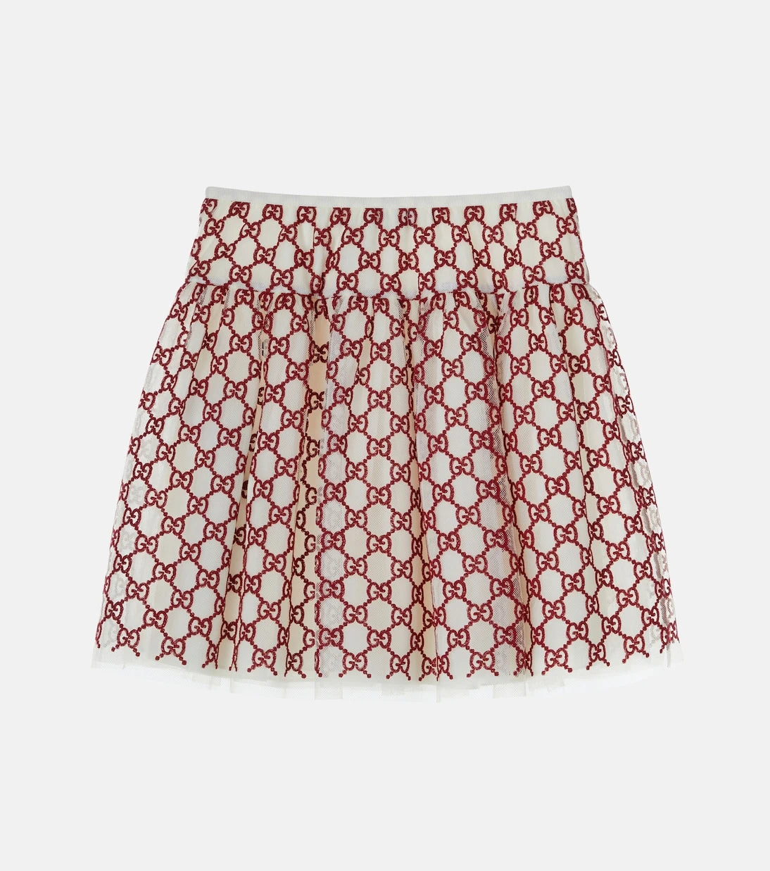 Gucci Kids - تنورة مطرزة بشعار GG