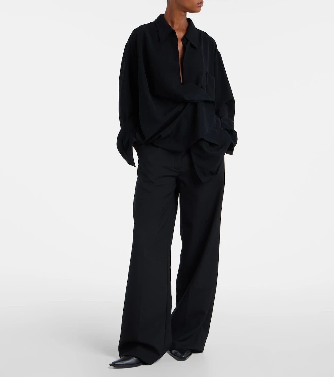 Calvin Klein Collection - Simone wool wide-leg pants