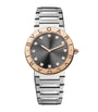 Stainless Steel, Rose Gold and Diamond Bvlgari Bvlgari Watch 33mm
