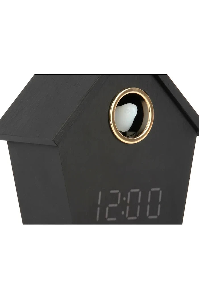 Karlsson MDF Plakadan Guguklu Çalar Saat 13 x 15,3 x 6,8 cm