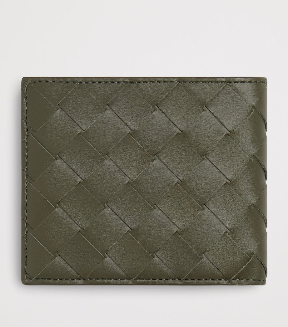Bottega Veneta Leather Intrecciato Bifold Wallet