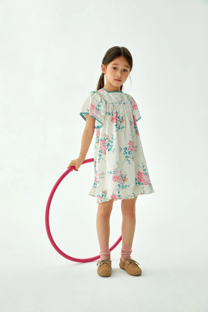 C'era Una Volta - Luna floral cotton dress