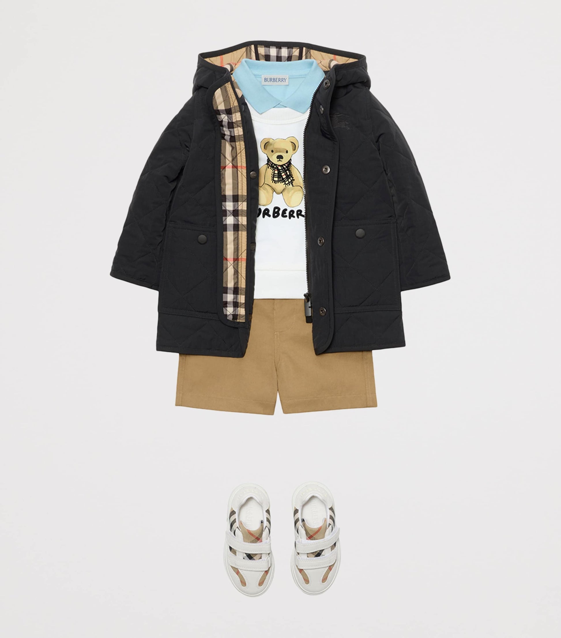 Burberry Kids Quilted EKD Coat (6-24 Months)