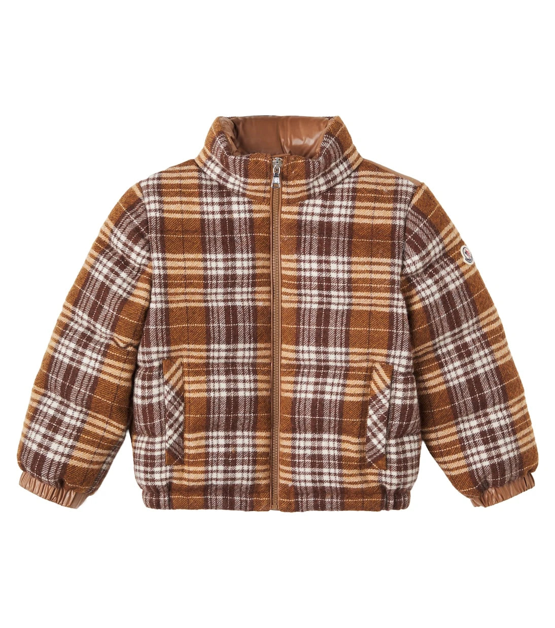 Moncler Enfant - Vabi checked wool down jacket