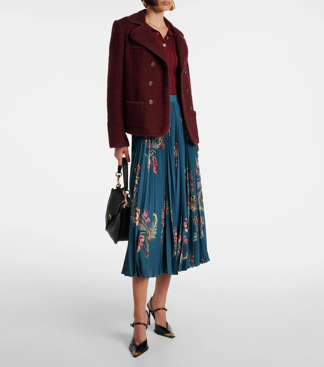 Etro - Double-breasted wool and mohair jacket