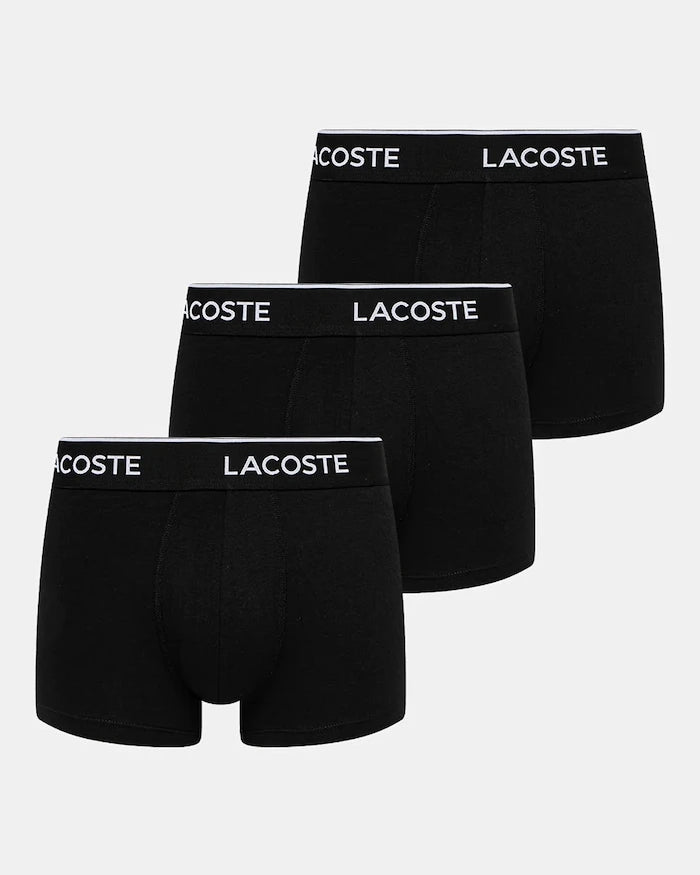 Lacoste erkek pamuklu elastan dar kesim boxer 3'lü