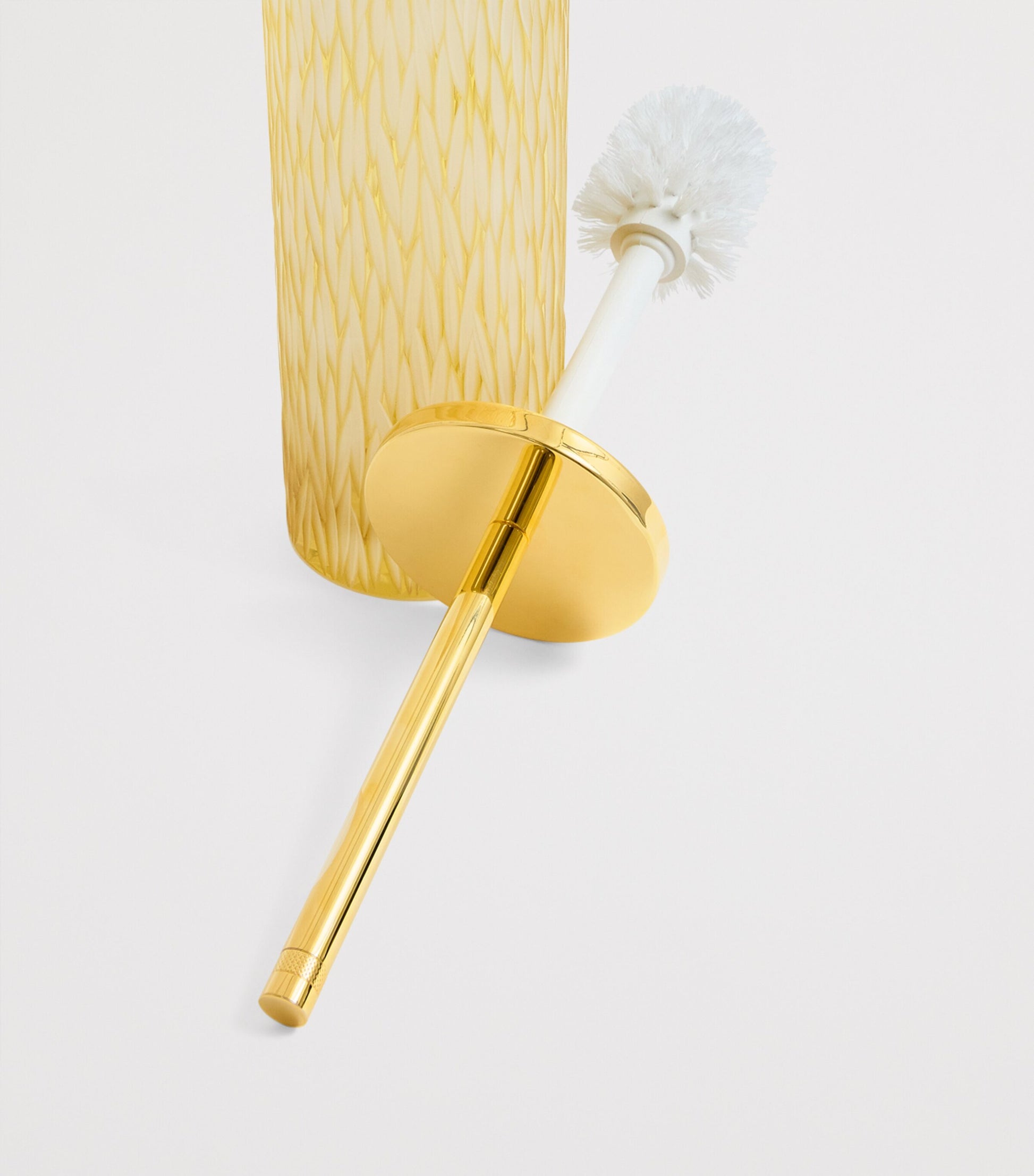 Crystal Amber Toilet Brush Holder