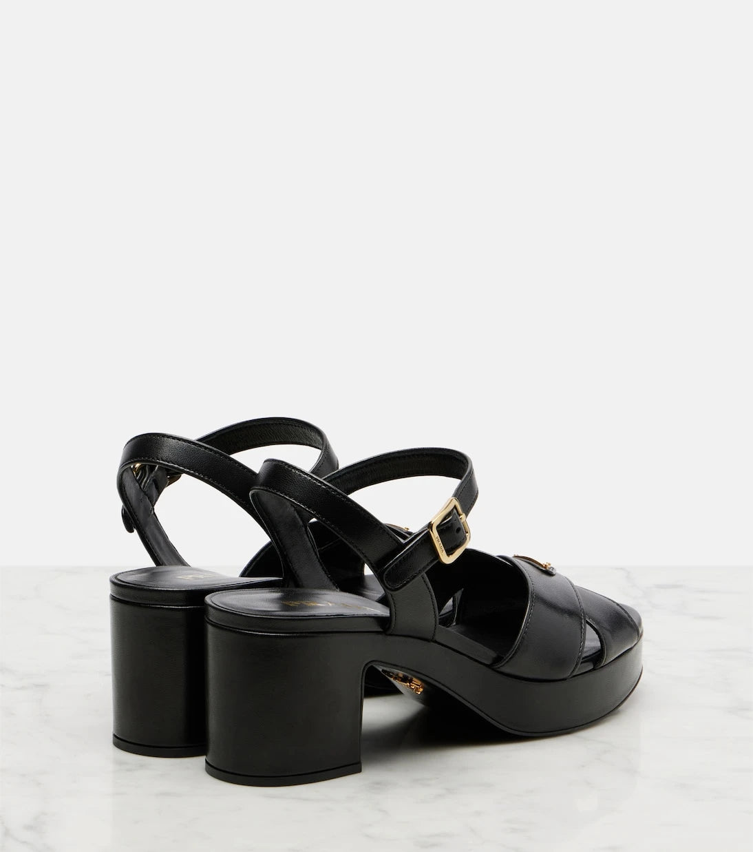 Prada - Leather platform sandals