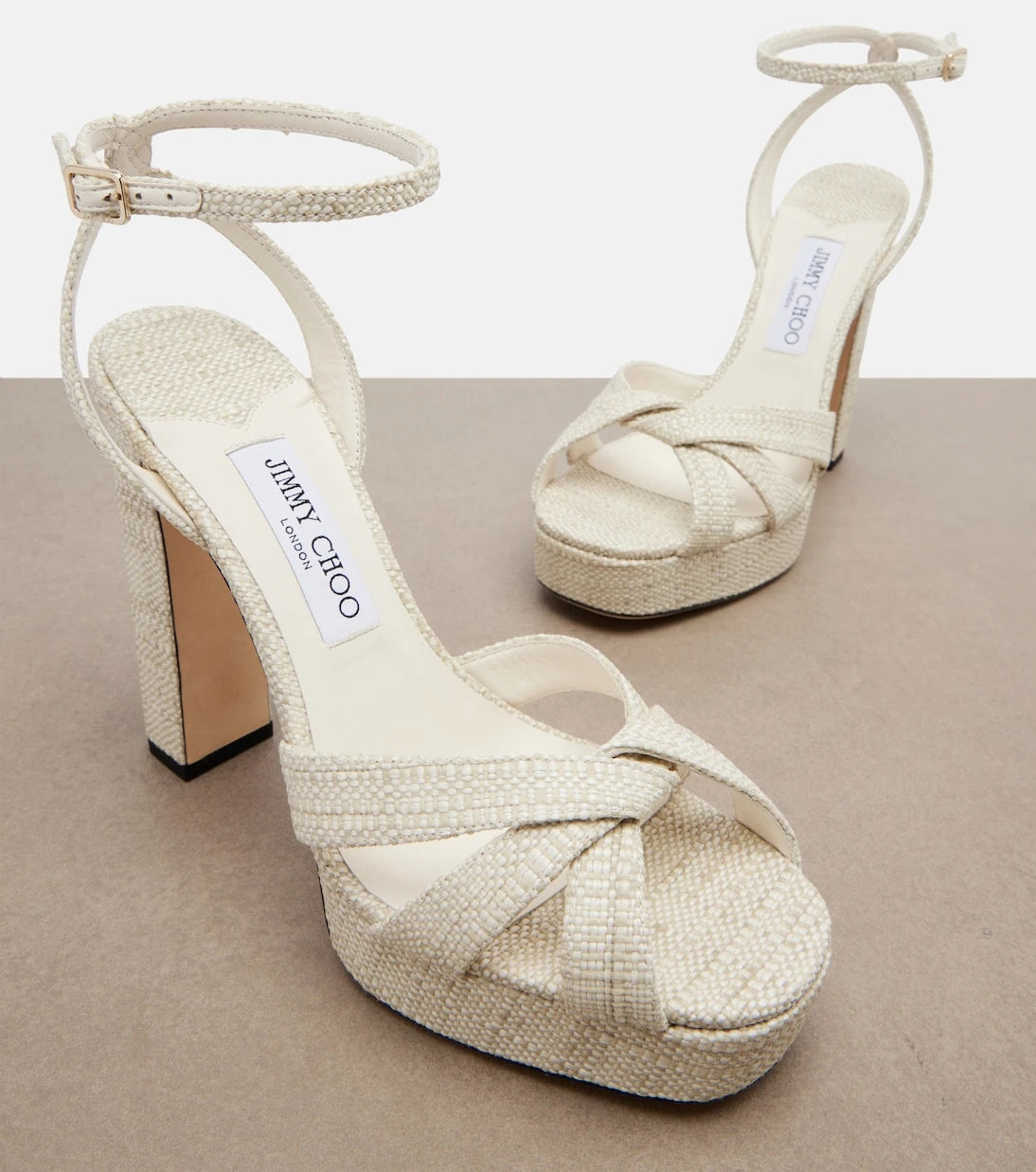 Jimmy Choo - Kove woven platform sandals