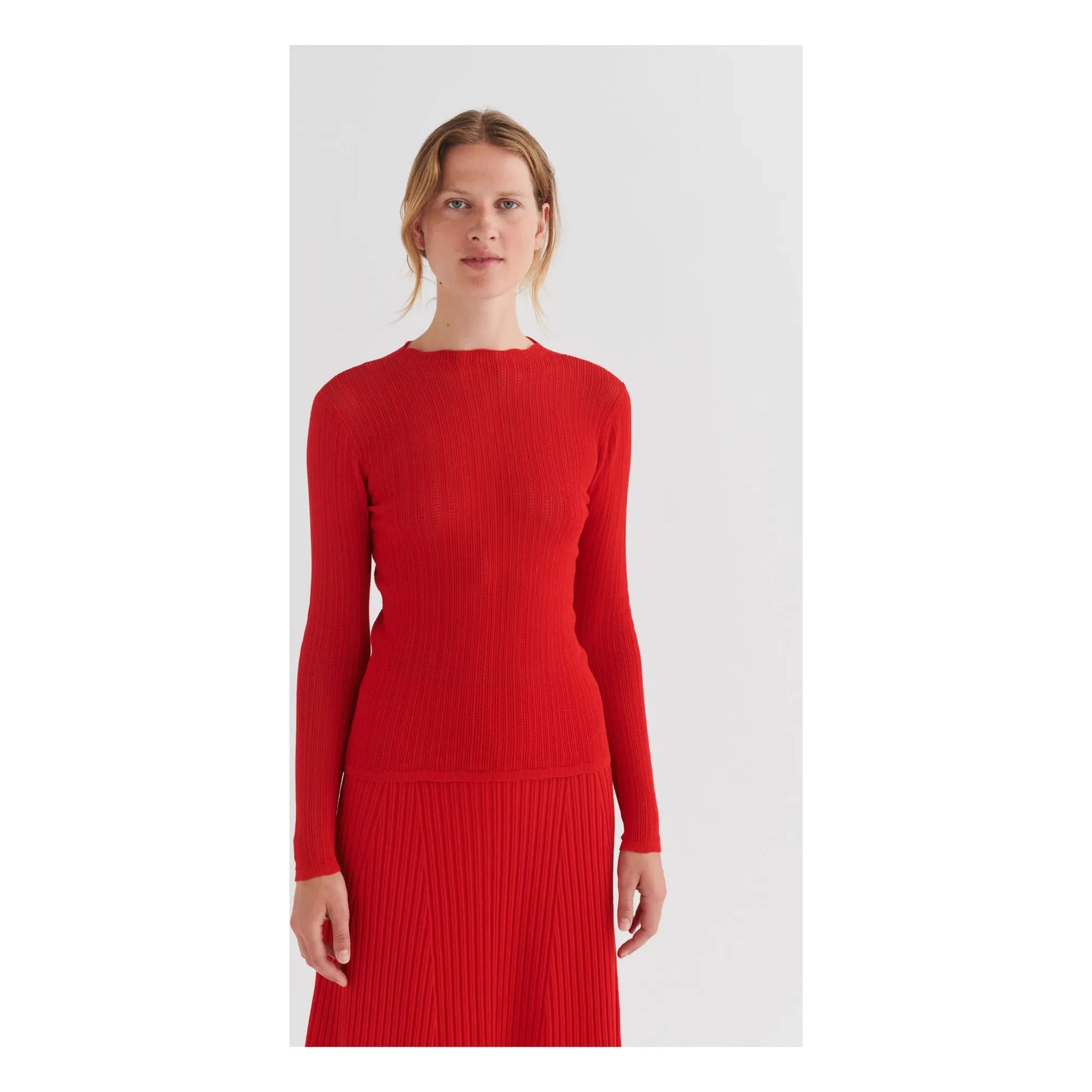 FUB - Top High Twist LS | Red