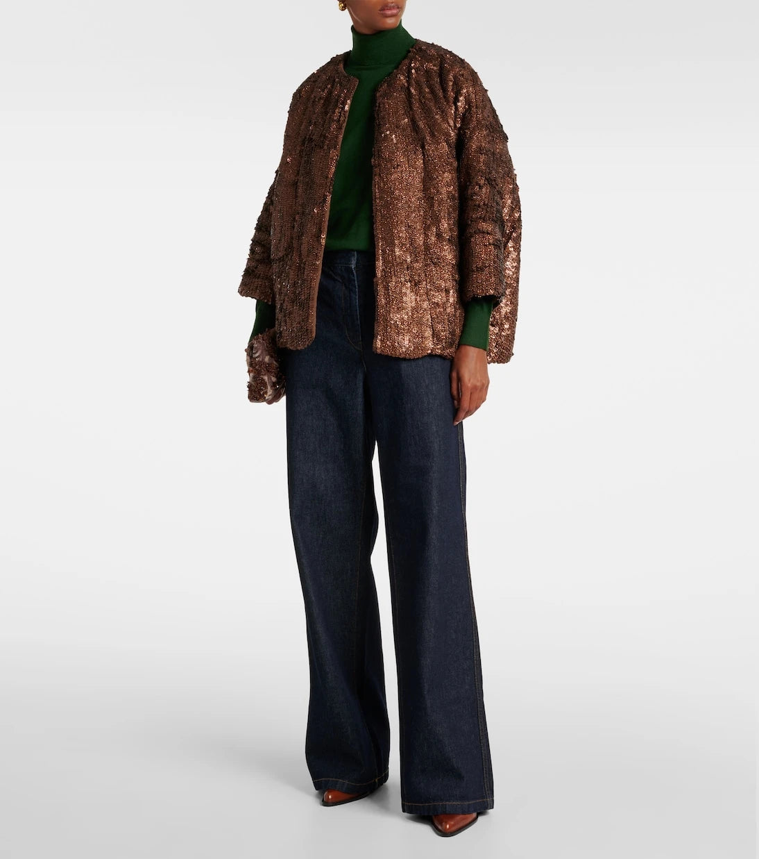 Dries Van Noten - High-rise flared jeans