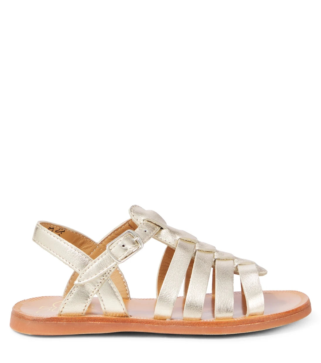 Pom d'Api - Plagette Strap metallic leather sandals