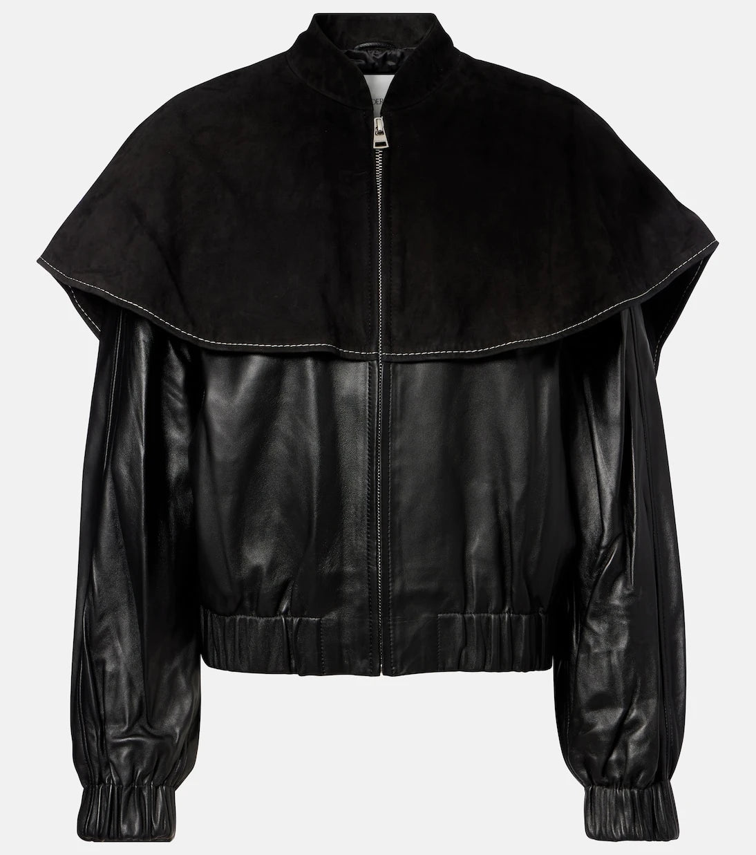 JW Anderson - Caped leather jacket