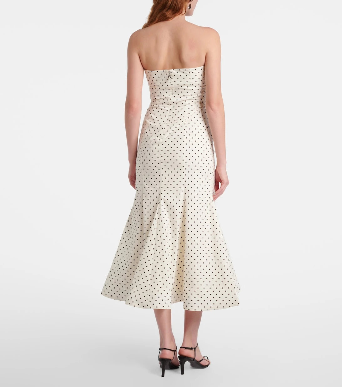 Rotate - Amadelle cotton-blend midi dress
