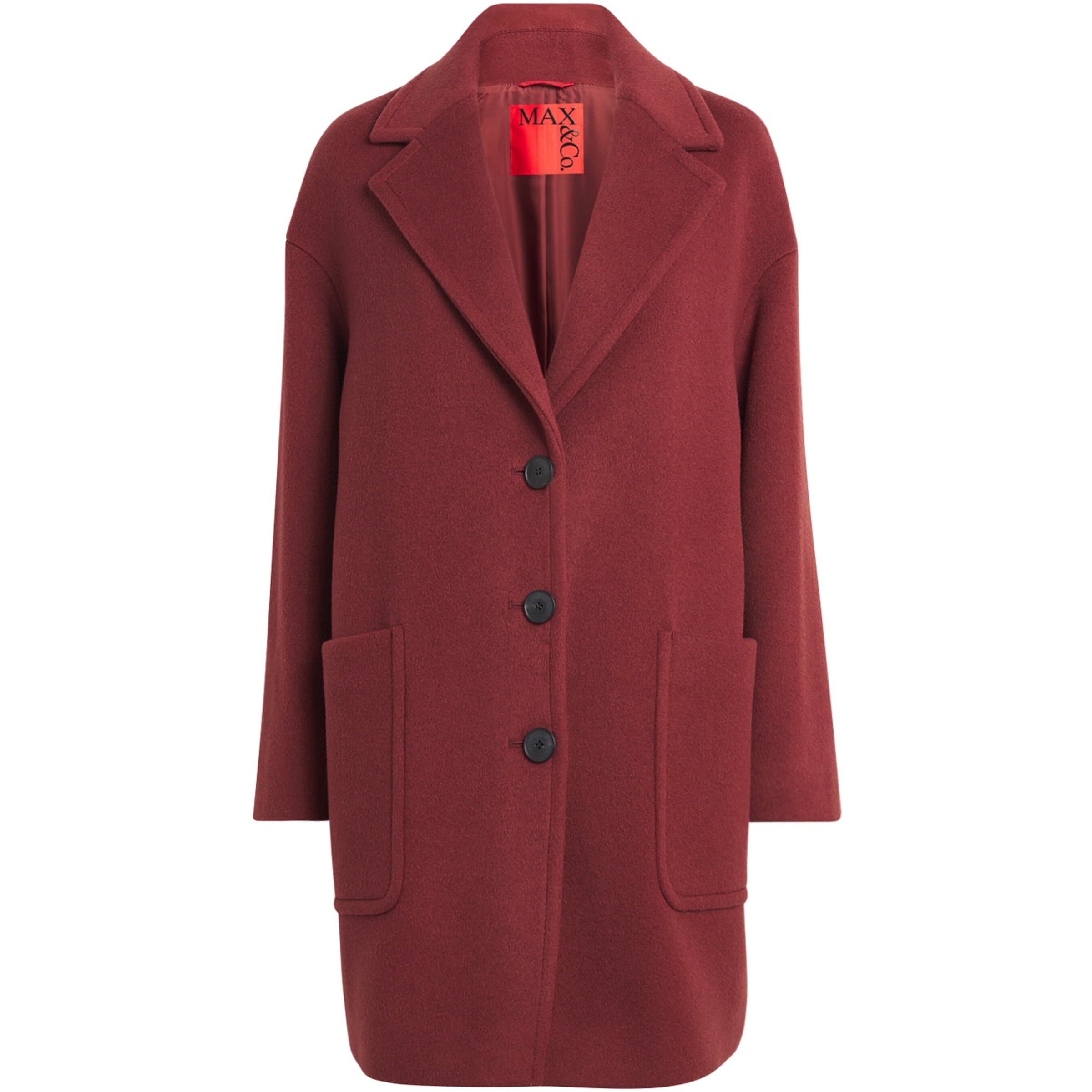 MAX&Co. Red Wool Coat