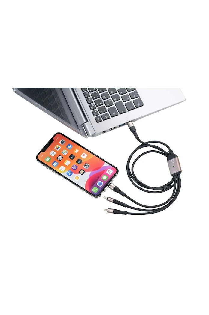 Кабел за зареждане TROIKA Dreizac Pro 3 w 1