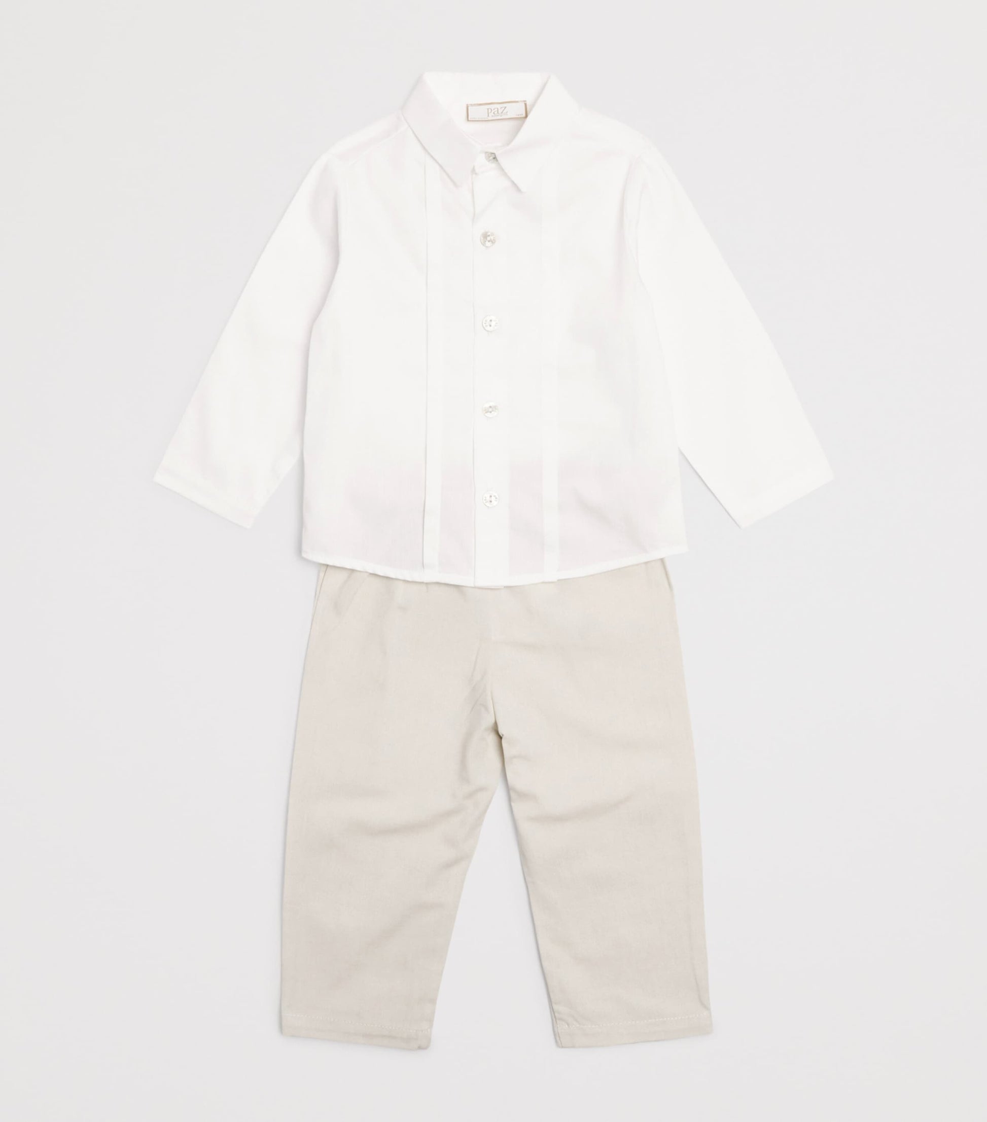 Cotton-Linen Shirt, Cummerbund and Shorts Set (3 Months - 4 Years)
