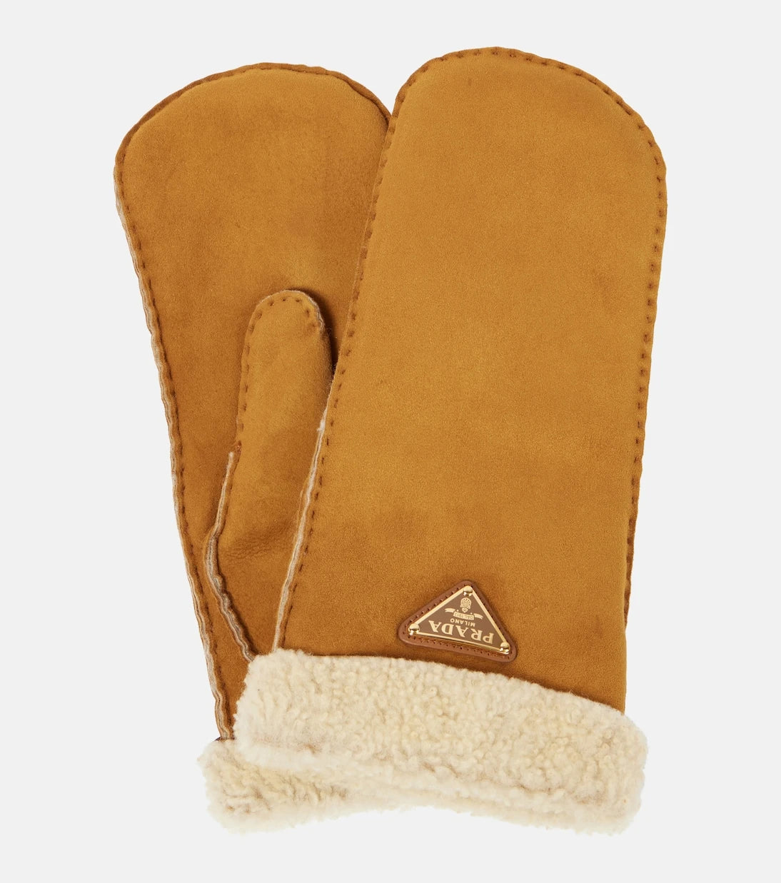 Prada - Shearling mittens