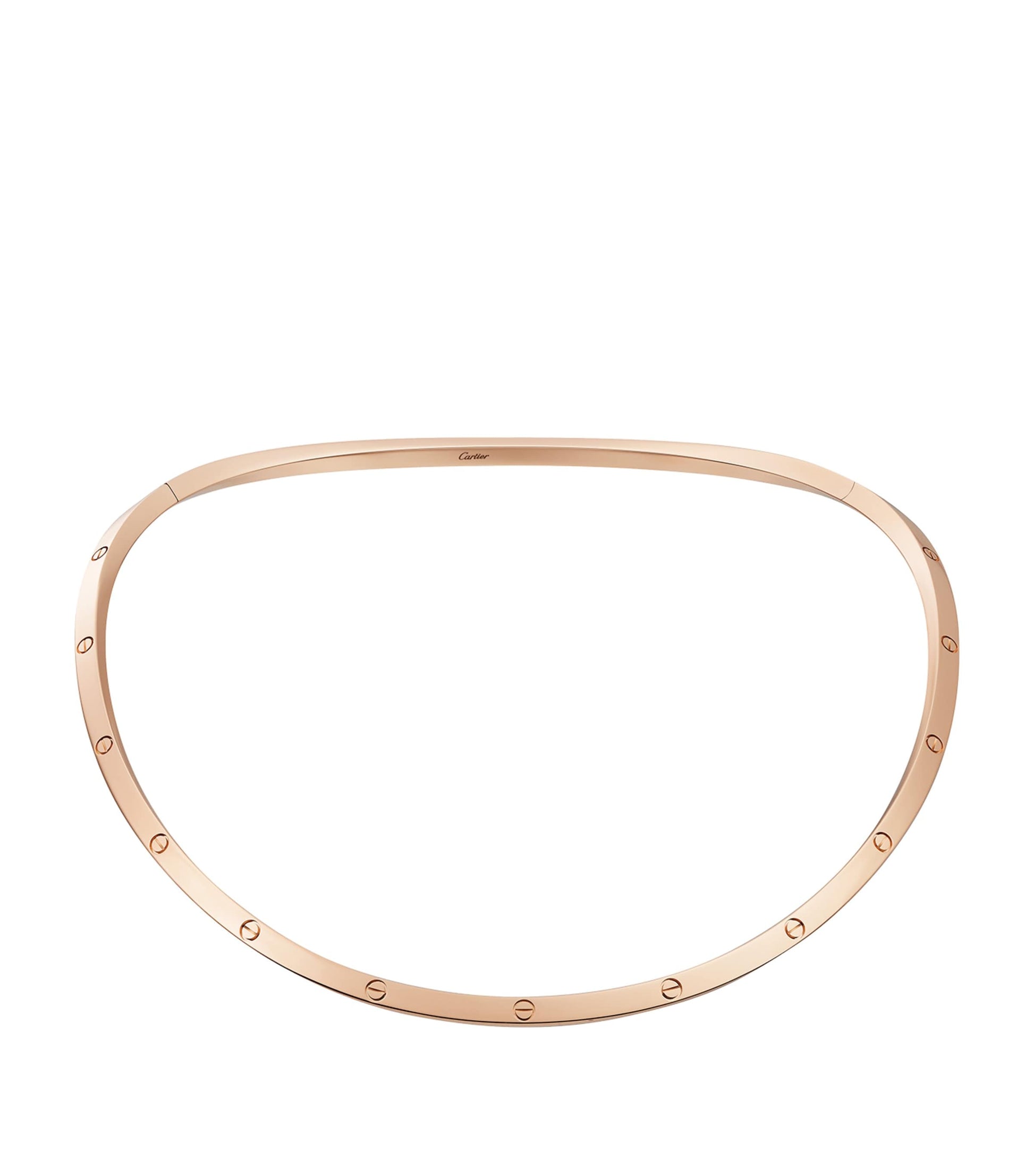 Rose Gold Love Torque Necklace