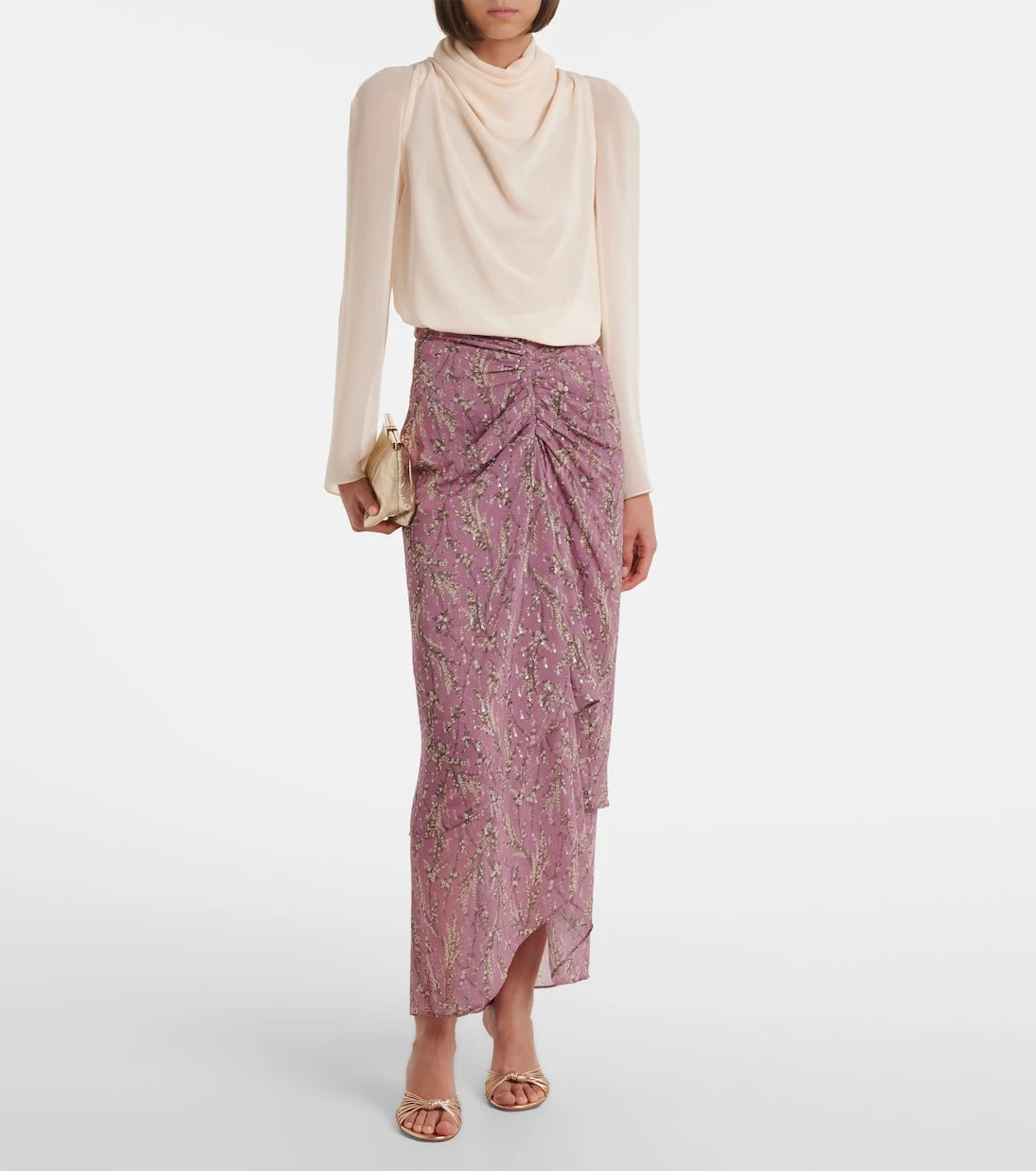 Veronica Beard - Sira floral midi skirt