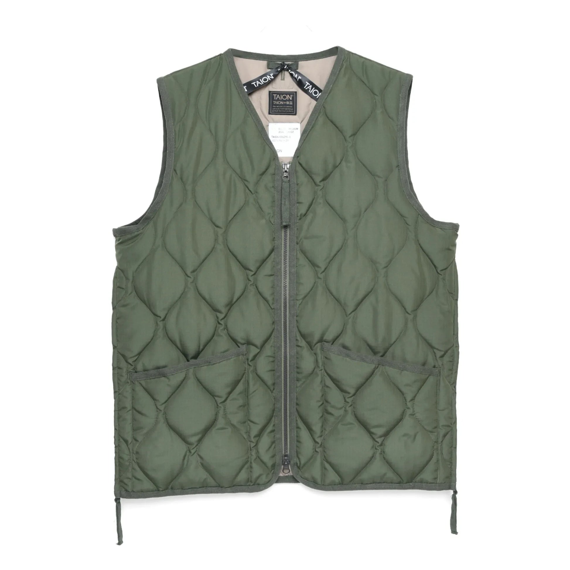 Taion - Quilted Military Jacket | Olive green