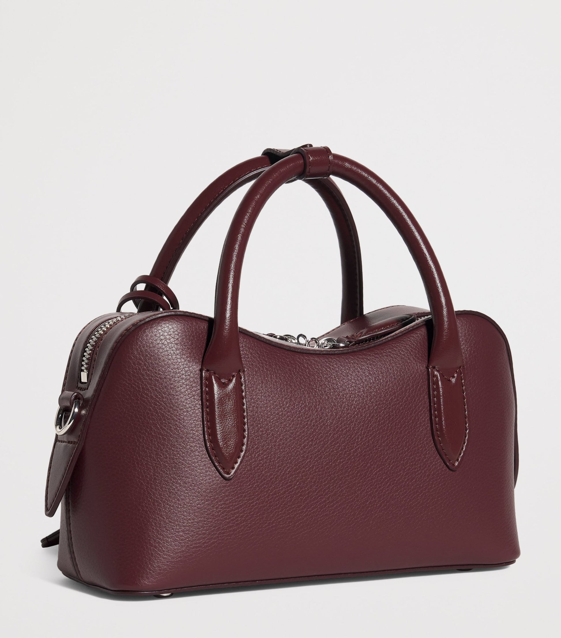 Stella McCartney Burgundy Tiny Ryder Top-Handle Bag
