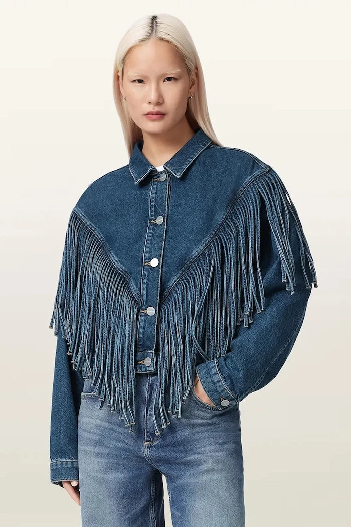 AllSaints дънково яке дамско от деним MARLENE